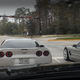 Illustration for article titled Matching Corvettes crash in Thanksgiving stoplight drag race fail